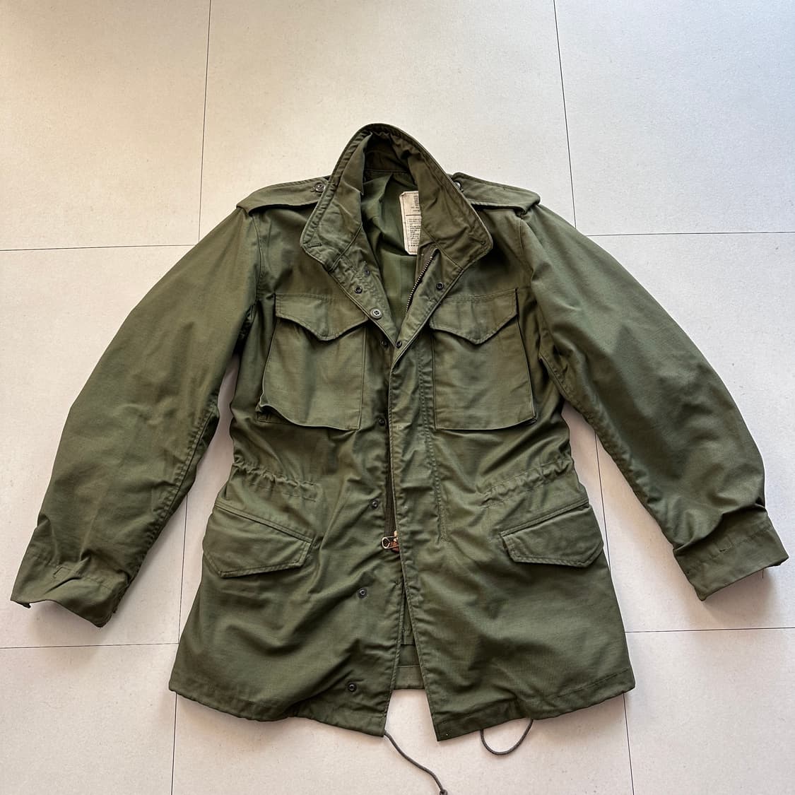 80s 미군 오리지널 M65 필드자켓 알파 OG-107 스몰-롱  상품이미지1