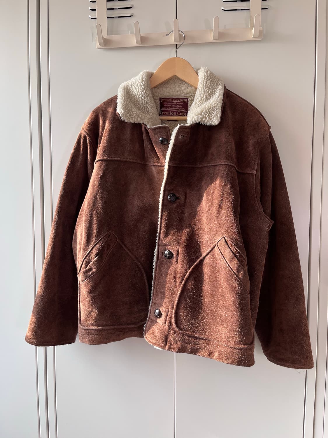 빈티지 리얼 소가죽 스웨이드 무스탕 상품이미지4