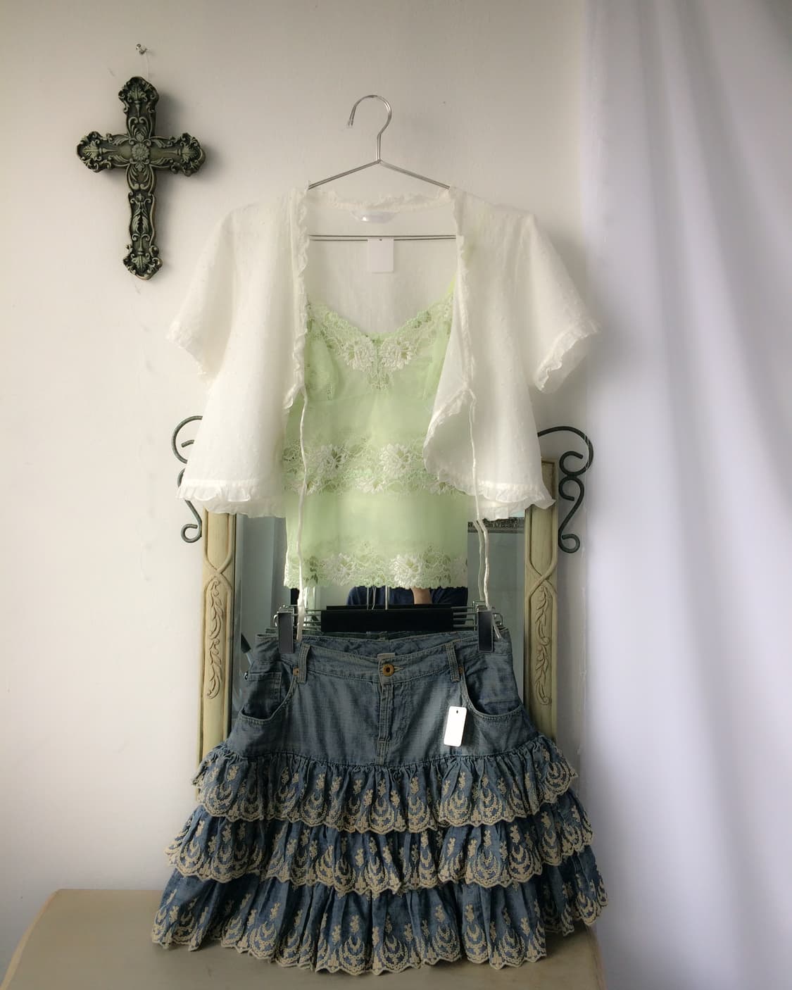 Lace see through sleeveless 상품이미지1