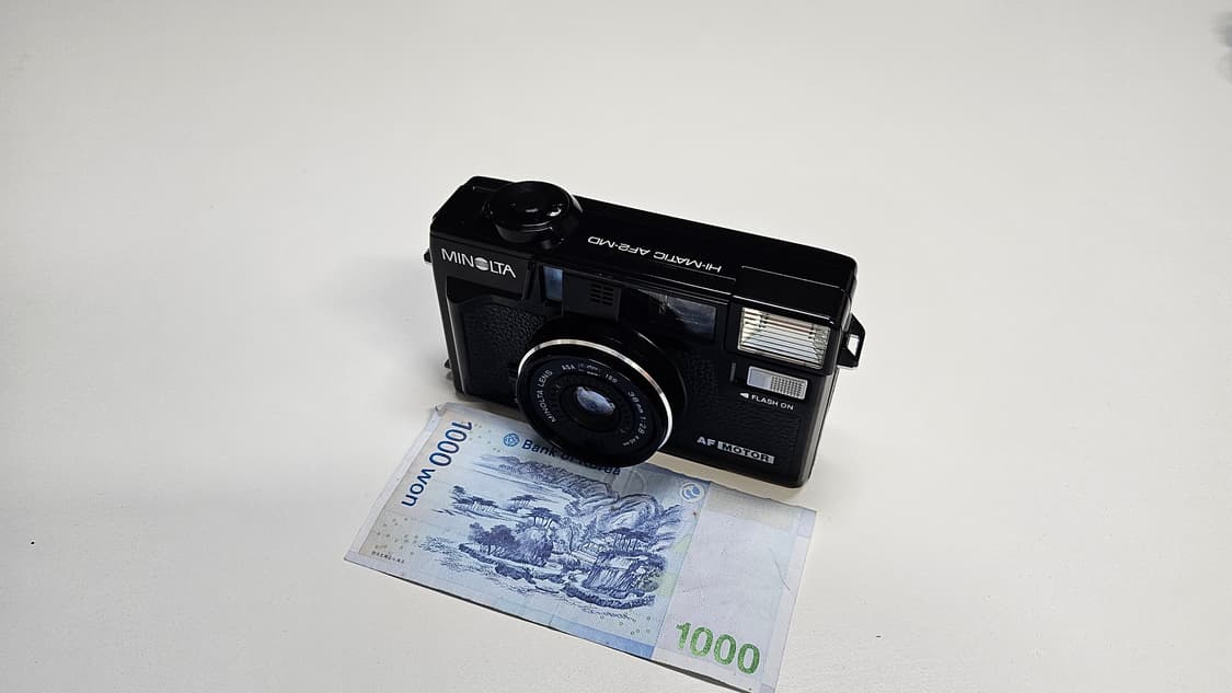 작례O 명품 미놀타 하이매틱 AF2-MD 필름카메라 빈티지 필카 상품이미지1