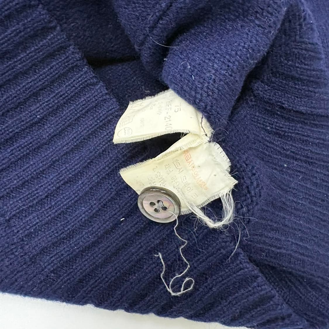 폴로 랄프로렌 네이비 100%울 투포켓 걸즈 니트 가디건(75) 상품이미지5