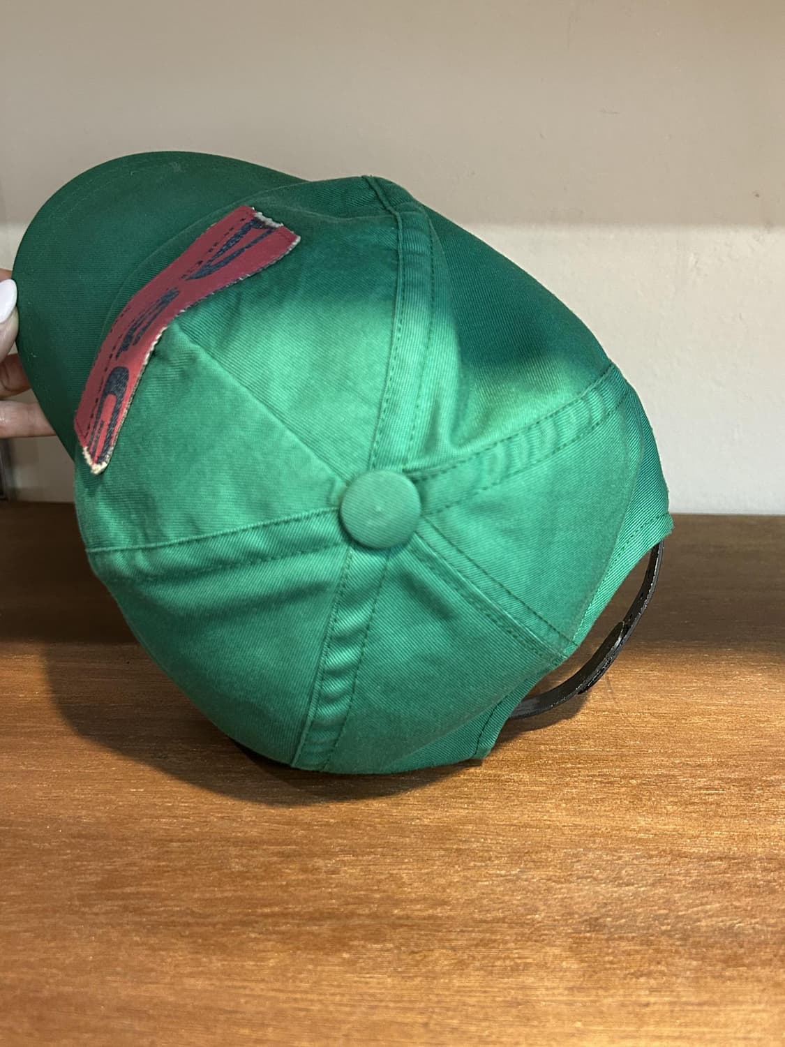 돌체앤가바나 D&G 스타일 워시 로고 캡 그린 상품이미지4