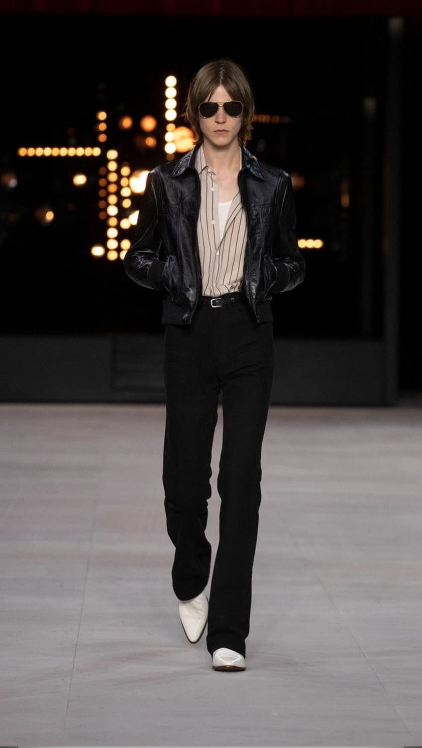 셀린느 레더 블루종 상품이미지1