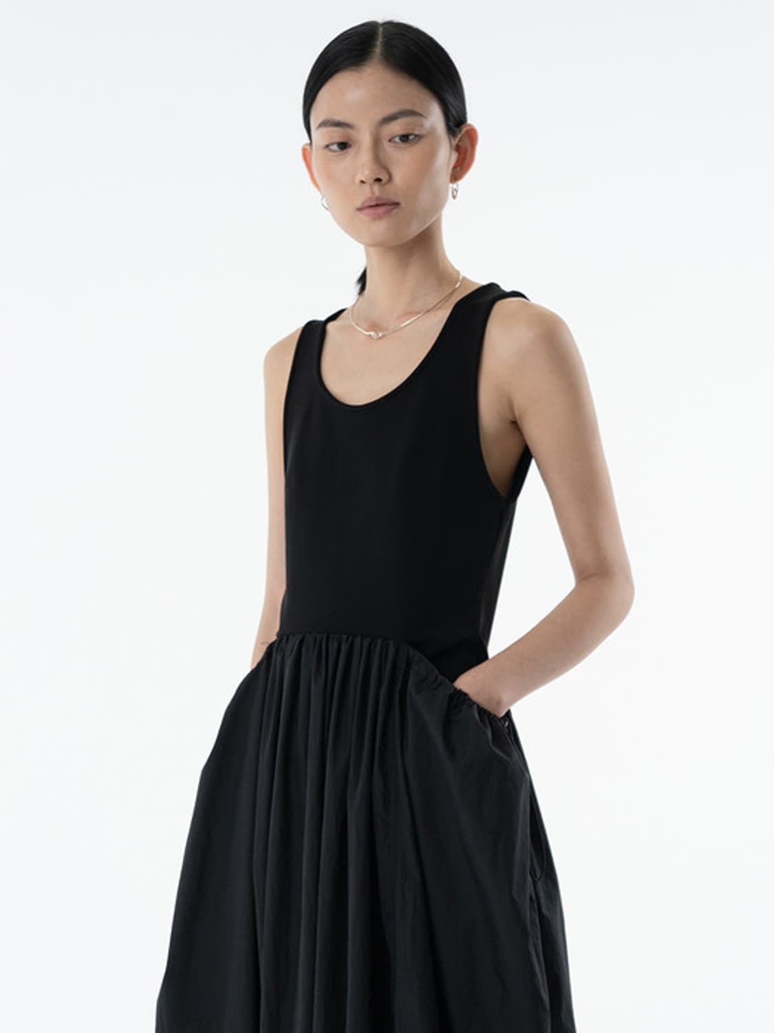 아모멘토 시어 저지 드레스 원피스 상품이미지4