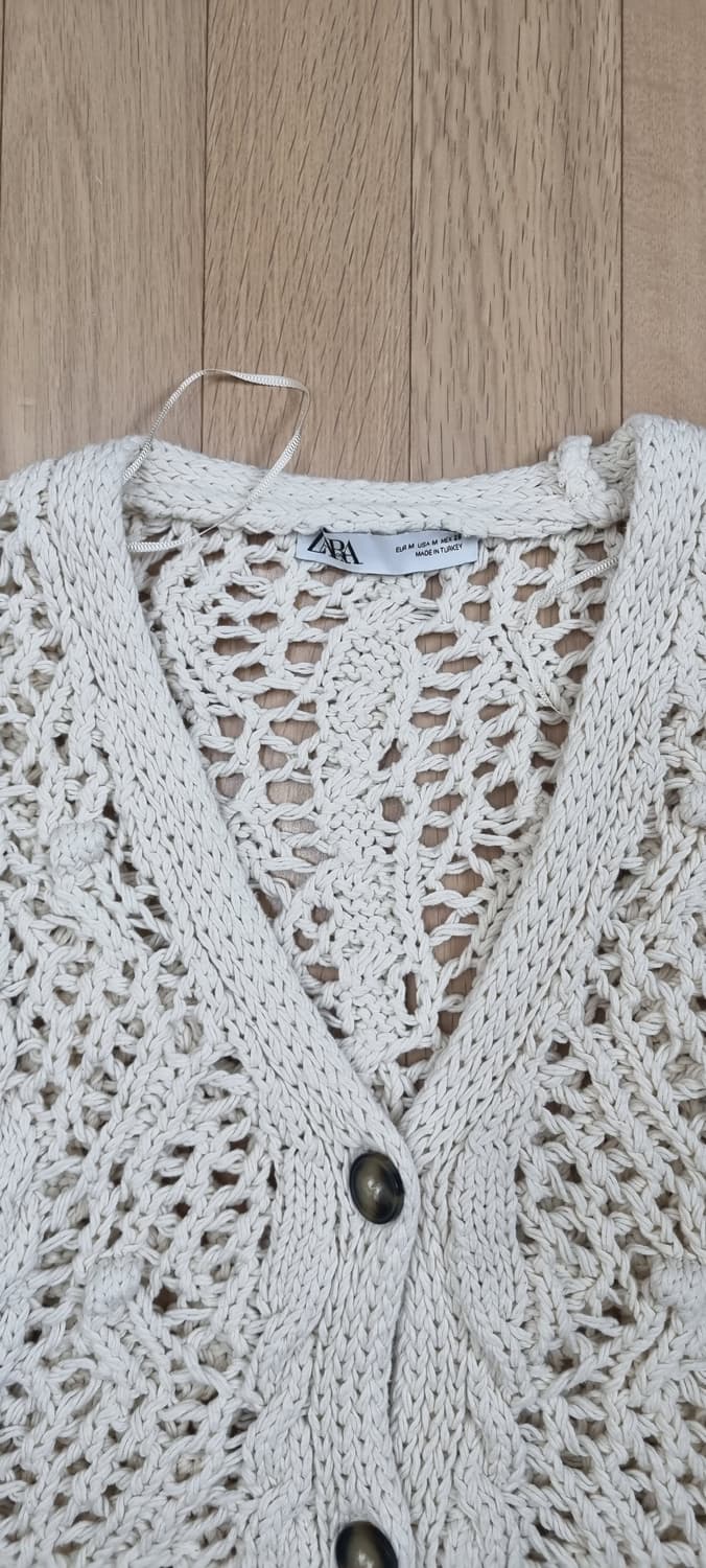 ZARA 자라 메쉬 면 가디건 M _ 여성 상품이미지9
