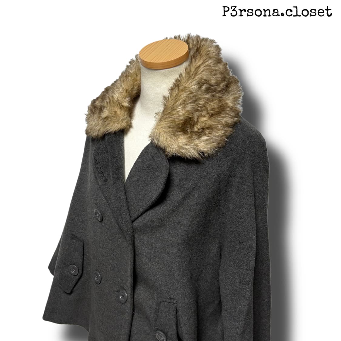 Pink latte fur double button coat 상품이미지8