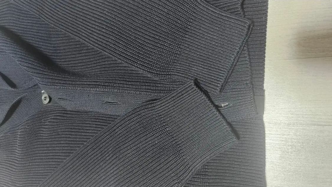 제냐 코튼 실크 숄카라 가디건 54 블랙 상품이미지6