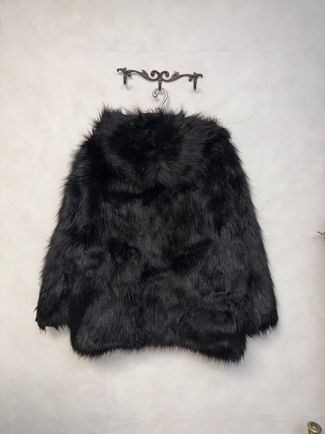 OPEN YY reversible faux fur hood jacket  상품이미지4