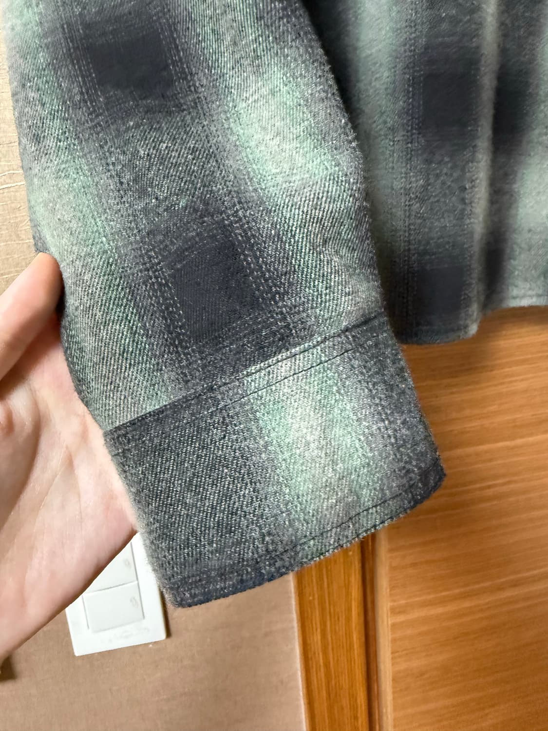 htae 그린 체크 셔츠 2, M 상품이미지7