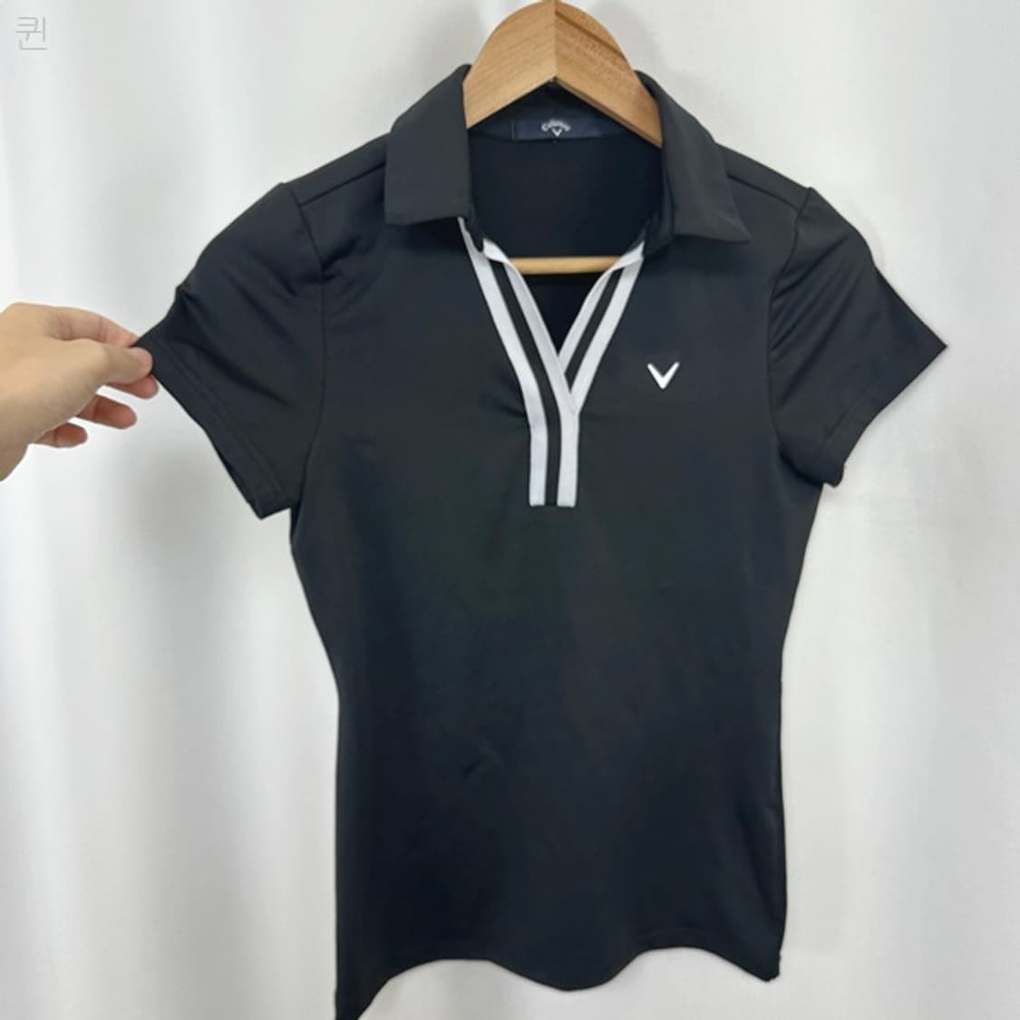 캘러웨이 여자 골프 카라 반팔티 검정 S  상품이미지4