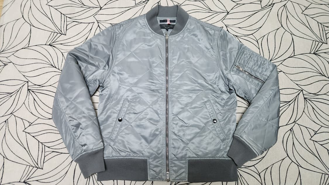 Rag & Bone 다이아 퀼팅 봄버 그레이 자켓 M 넉넉 100 상품이미지1