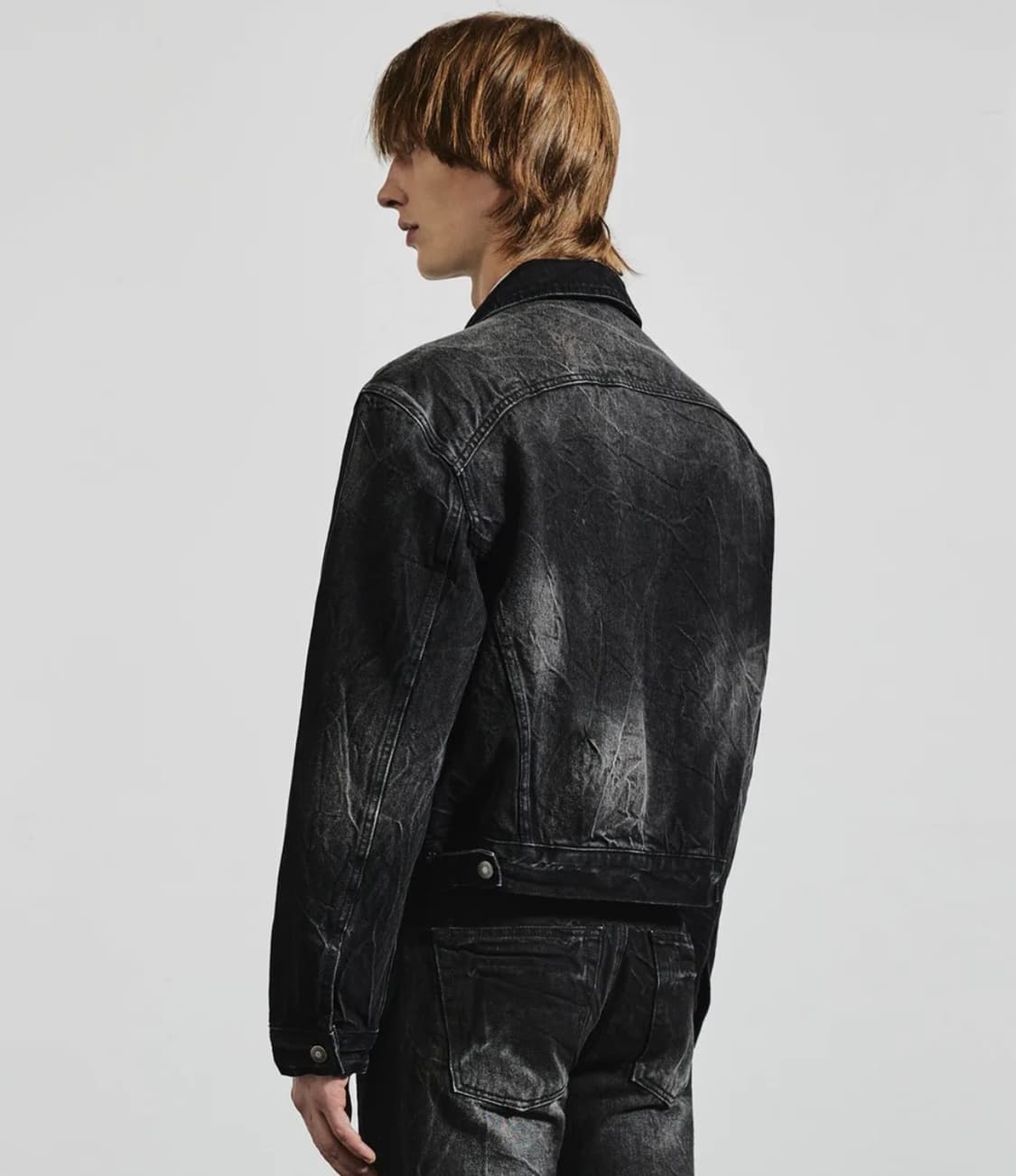 엘무드 모노 데님 크랙 자켓 상품이미지2