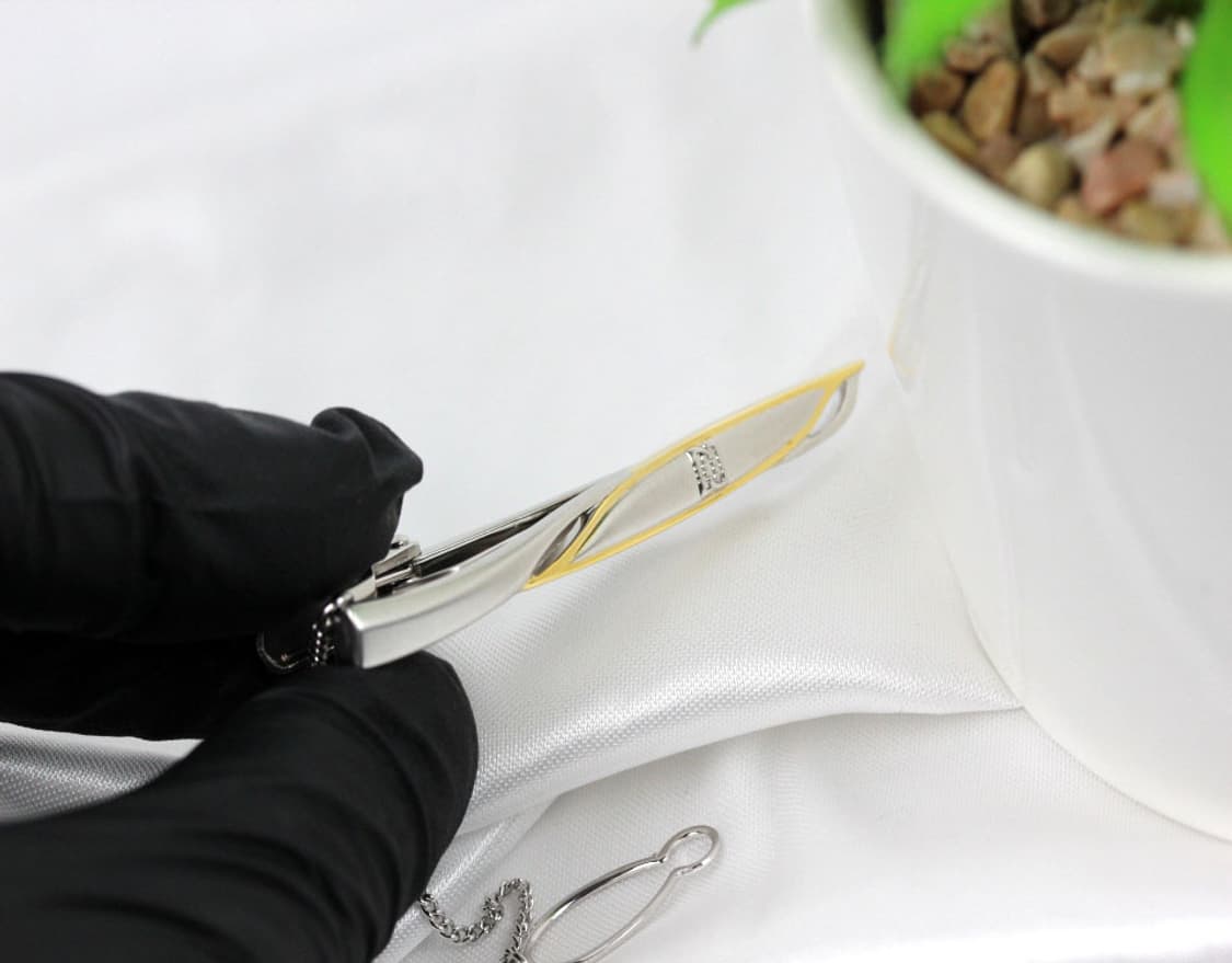 닥스 미사용 S등급 5.5cm 남자 명품 넥타이핀 커프스 세트 상품이미지7