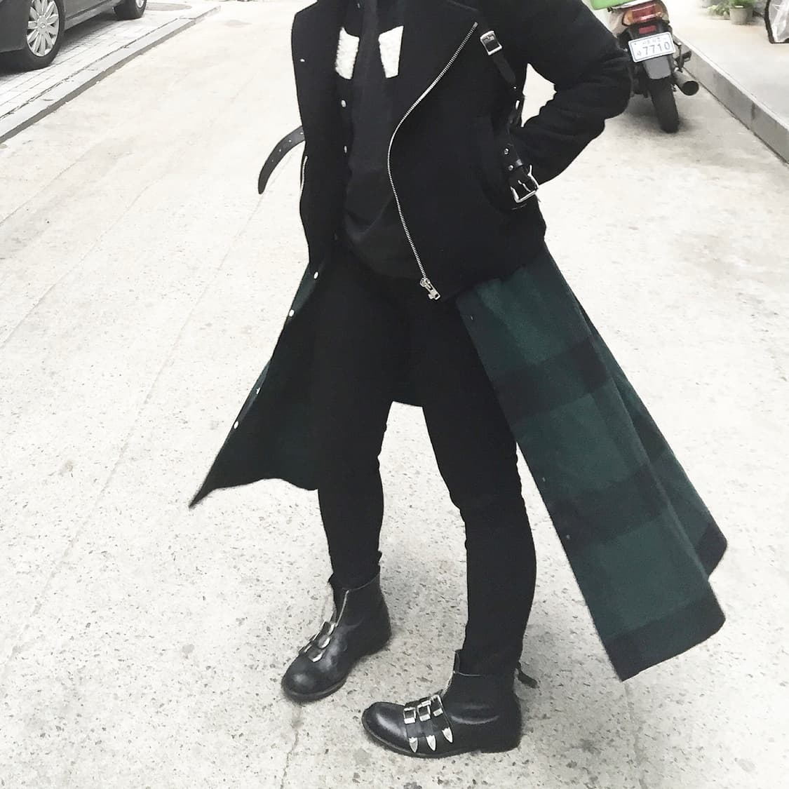 페노메논 롱셔츠 자켓 코트 다크 그린 상품이미지4