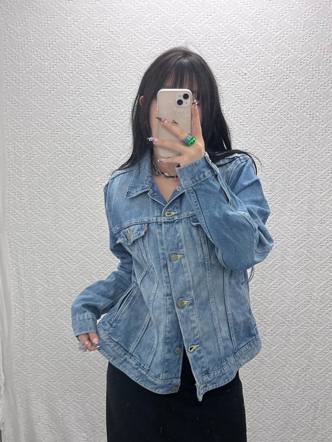 리바이스 올드스쿨 빈티지 워싱 데님 자켓 XL C07937 상품이미지1