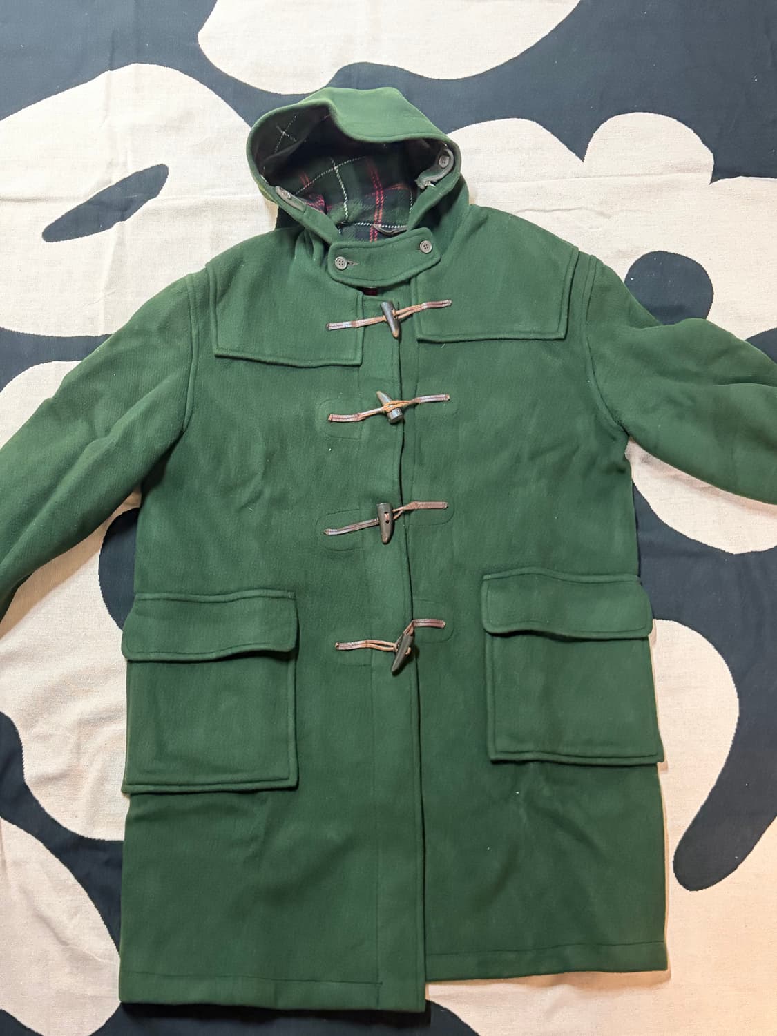 빈티지 글로버올(Gloverall)  더플코트 그린 44사이즈 상품이미지1