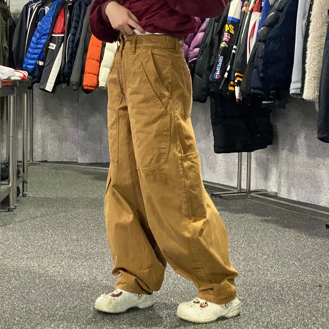 더 크로스 글레인 된장 벌룬 팬츠 B3627  상품이미지2