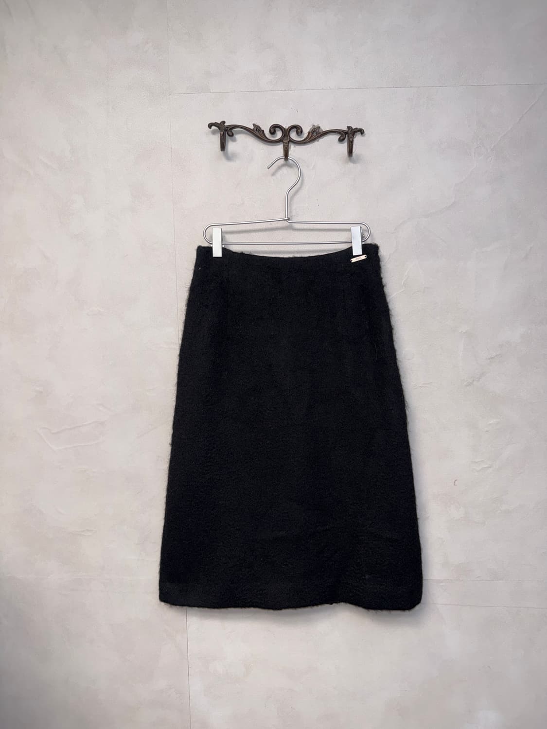 Sinoon black boucle midi skirt 상품이미지1