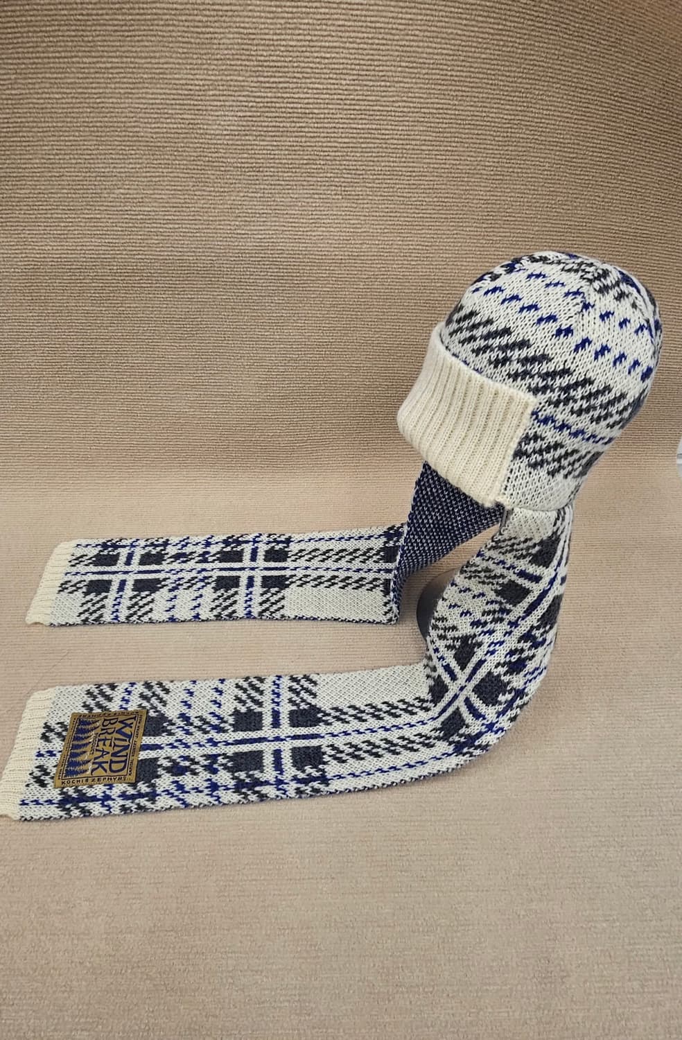 [새상품] 캐피탈 5G 울 타탄체크 게일 캡 - 화이트 상품이미지3