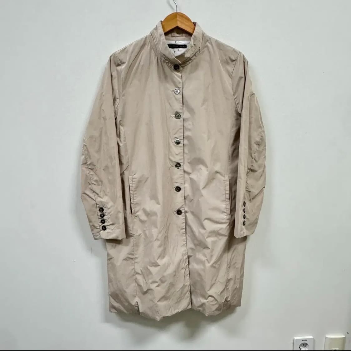 Theyskens' Theory 베이지 롱 코트 XL 상품이미지1