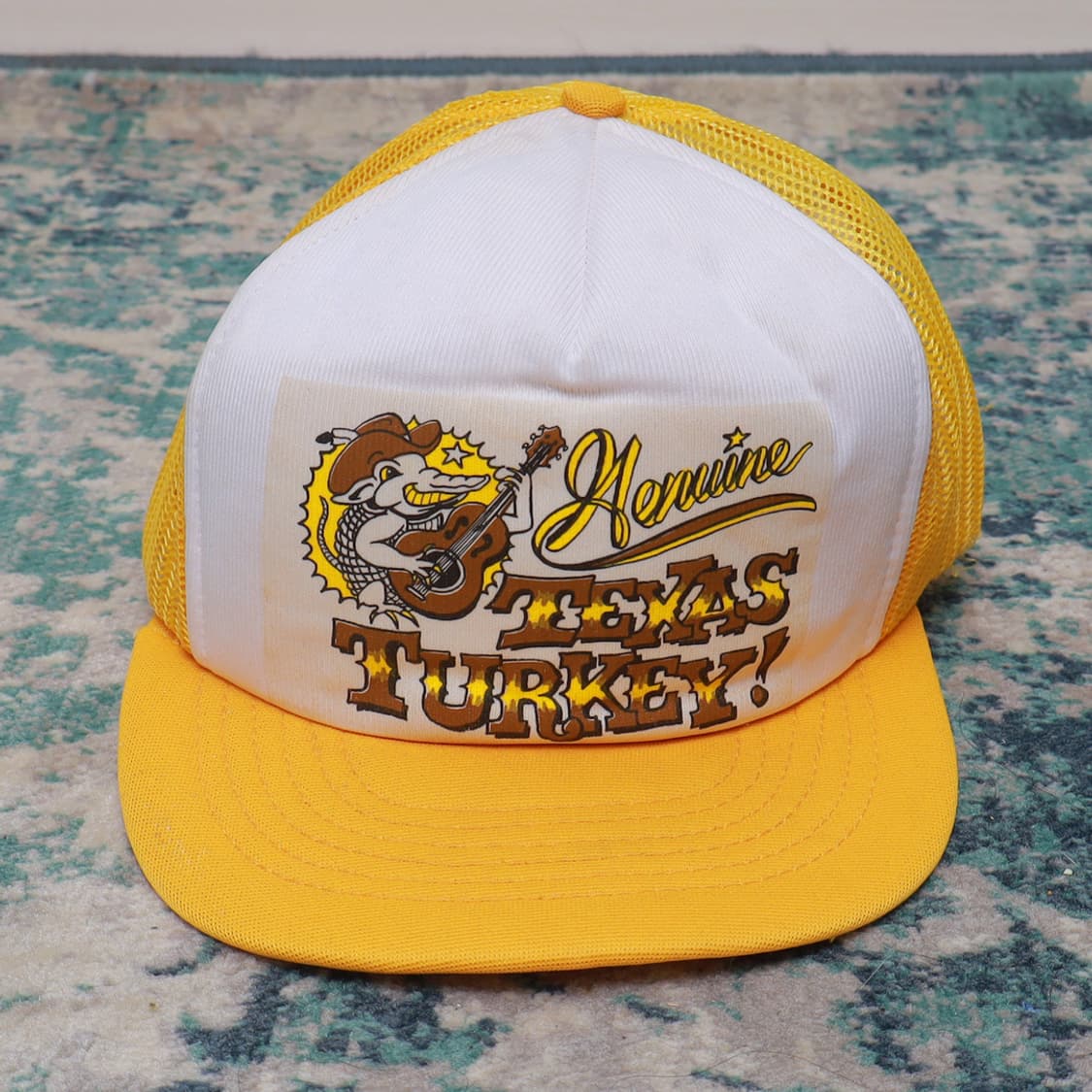 VTG 빈티지 모자 90년대 트러커 캡 엘로우 상품이미지1