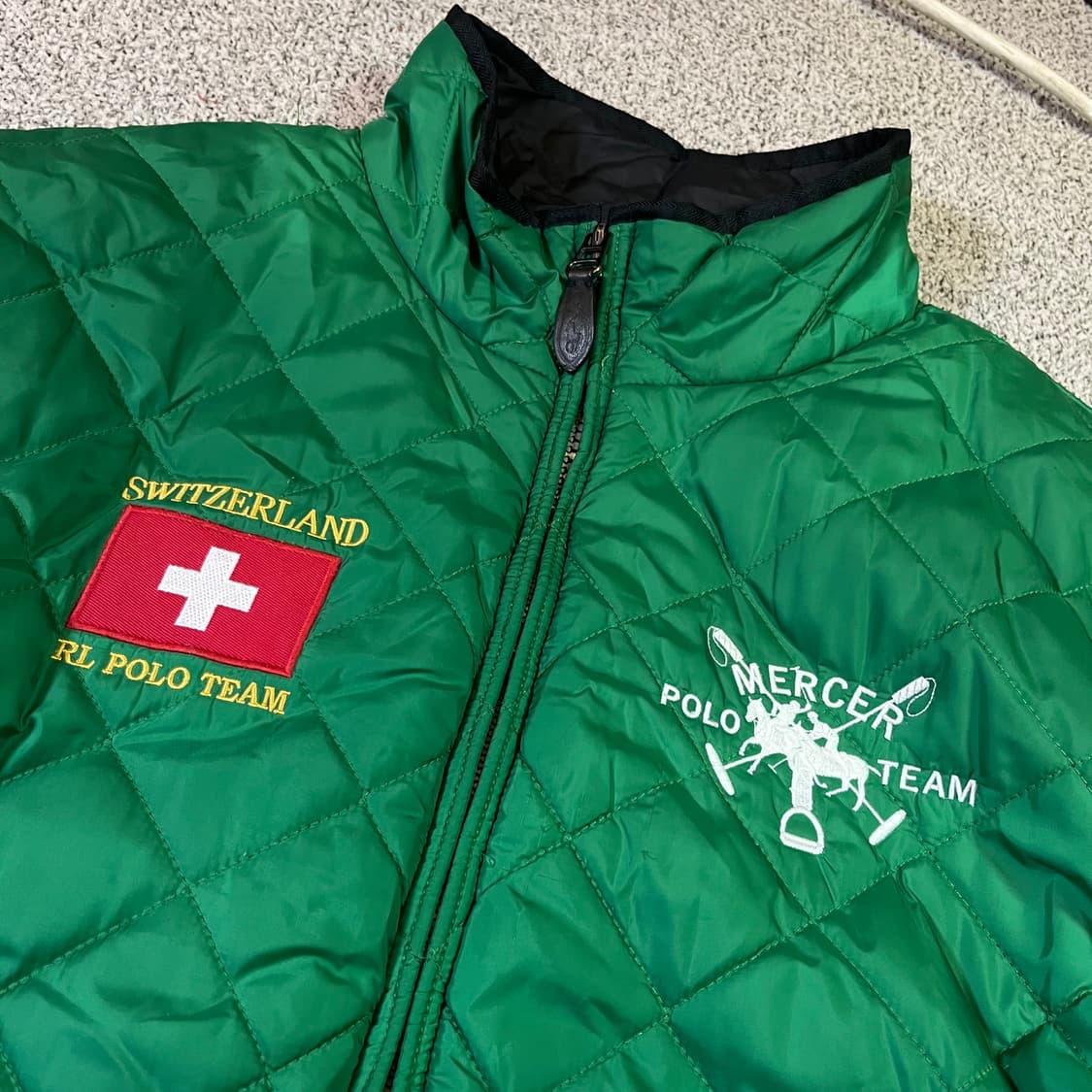 폴로 랄프로렌 스위스 레이싱 빅포니 리버시블 퀼티드 점퍼 상품이미지3