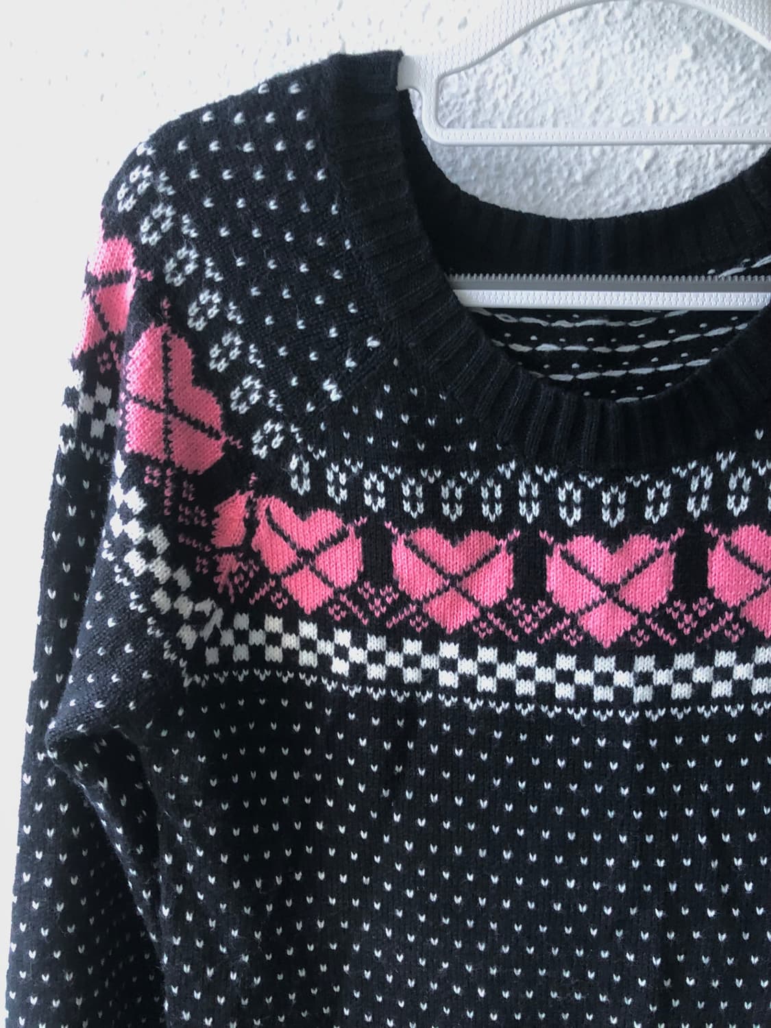 도트 블랙 롱 니트 원피스 상품이미지2