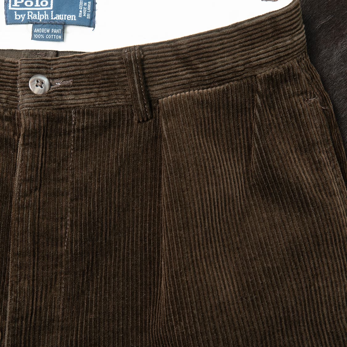 [31] 90s~ 폴로 랄프로렌 ANDREW 투턱 코듀로이 팬츠  상품이미지3