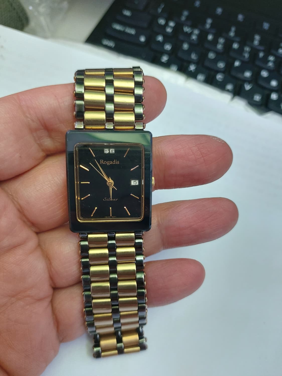 로가디스 금장 콤비 시계 상품이미지1