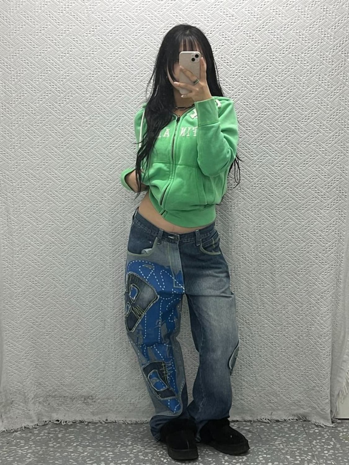 RAW BLUE 올드스쿨 스티치 아트 데님 팬츠 32인치 C06539 상품이미지2