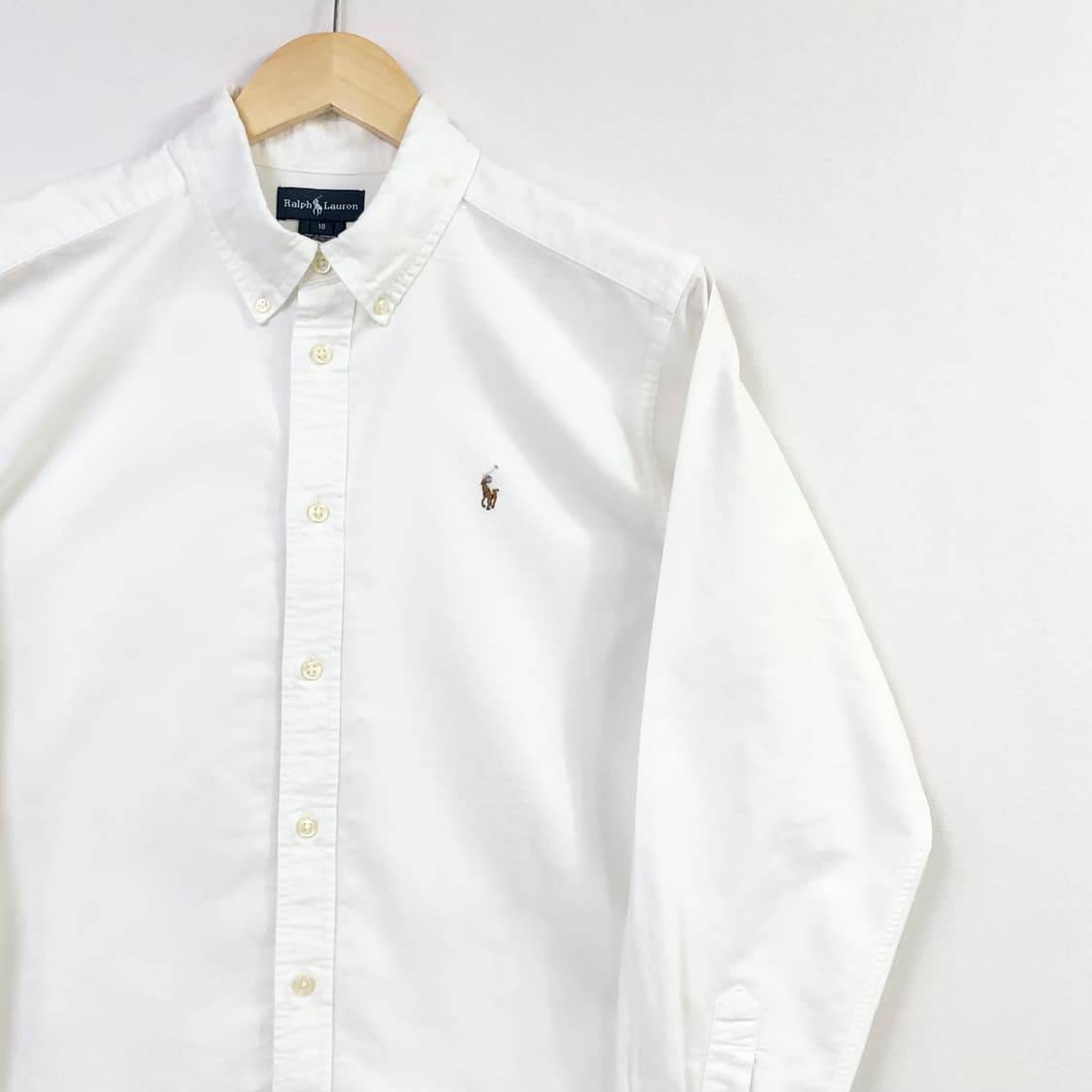 S 폴로 옥스포드 화이트 셔츠 상품이미지1