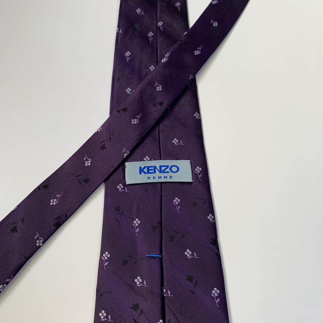 겐조(KENZO) 플라워 퍼플컬러 명품넥타이 100실크 A+등급 최상급 상품이미지5