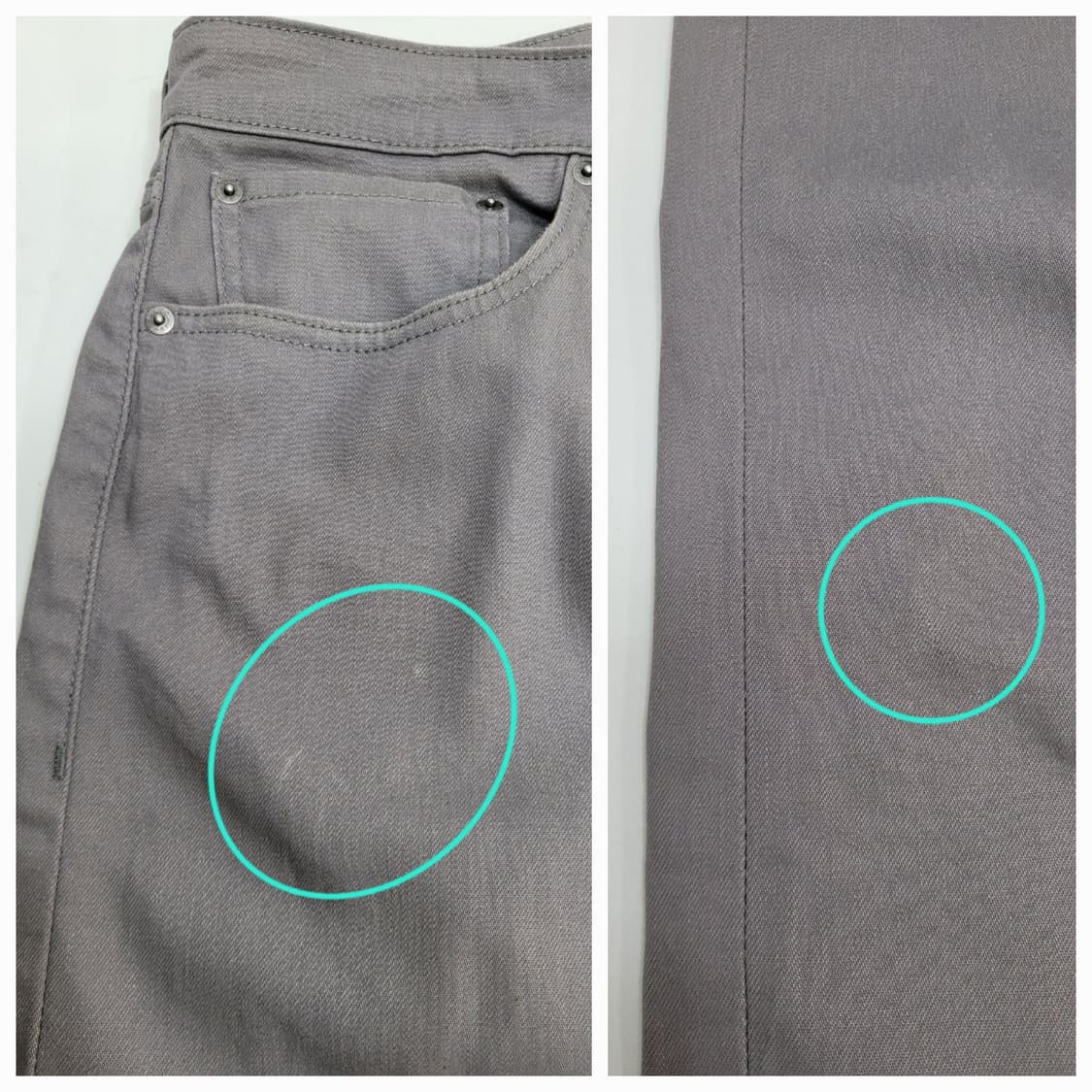 LEVI'S 리바이스 505 화이트탭 데님 팬츠 / 남 36 그레이
 상품이미지7