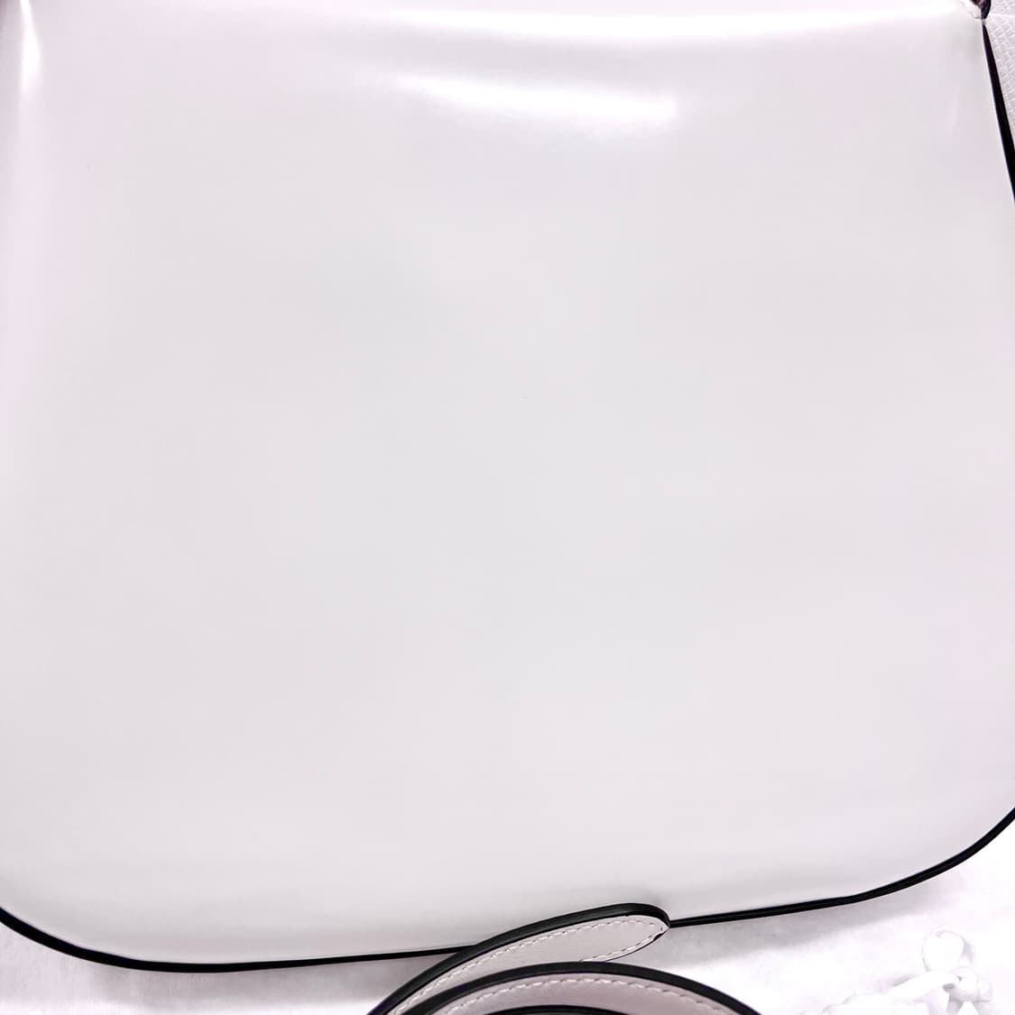 [S급/정품] 프라다 클레오 브러쉬드 화이트 숄더백 가방 상품이미지5