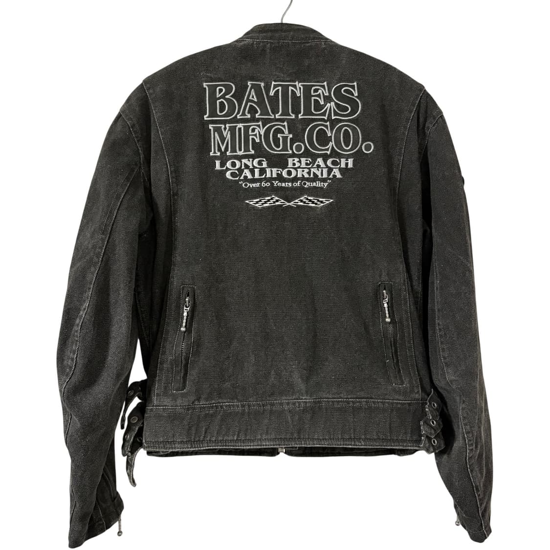 bates leathers 베이츠 흑청 데님 바이커 자켓 L 상품이미지6