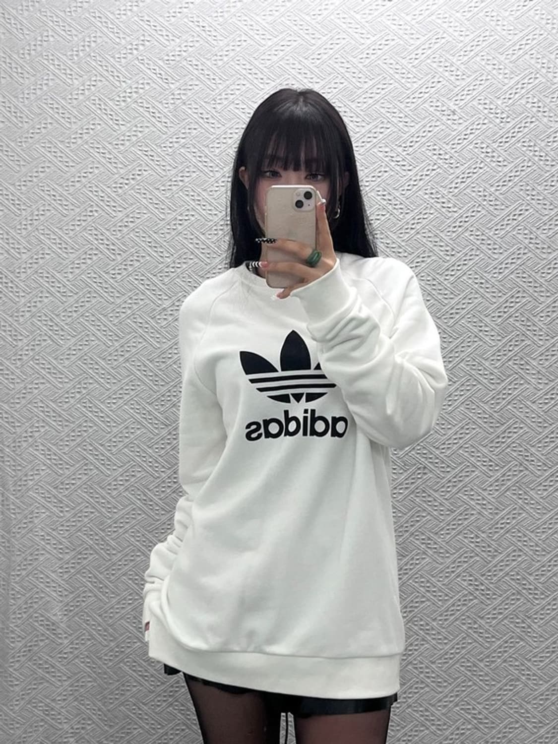 아디다스 빈티지 캐주얼 빅트레포일 오버핏 맨투맨 XL C10273 상품이미지2