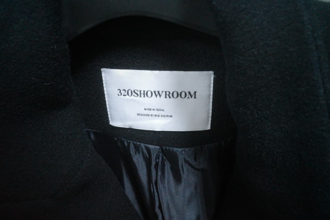 320쇼룸 울 롱코트 블랙 상품이미지3