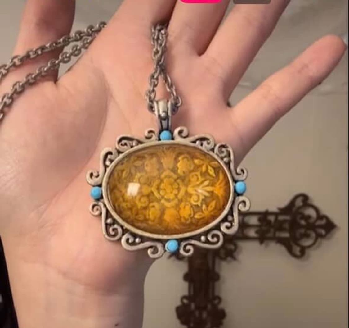 레테 오리엔탈 그런지 오벌 목걸이 상품이미지1