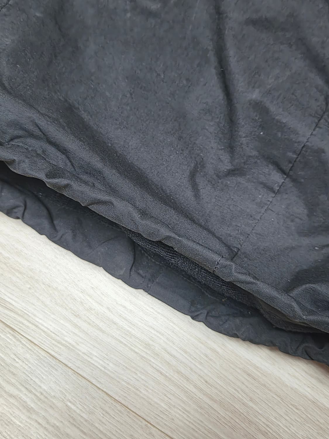 M) 아모멘토 드로우스트링 와이드 퍼티그 팬츠 블랙 상품이미지7