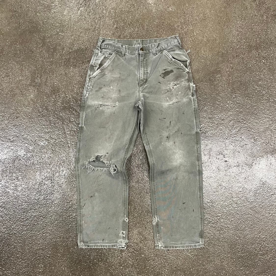 Carhartt 데미지 카펜터 팬츠 (32“) 상품이미지1