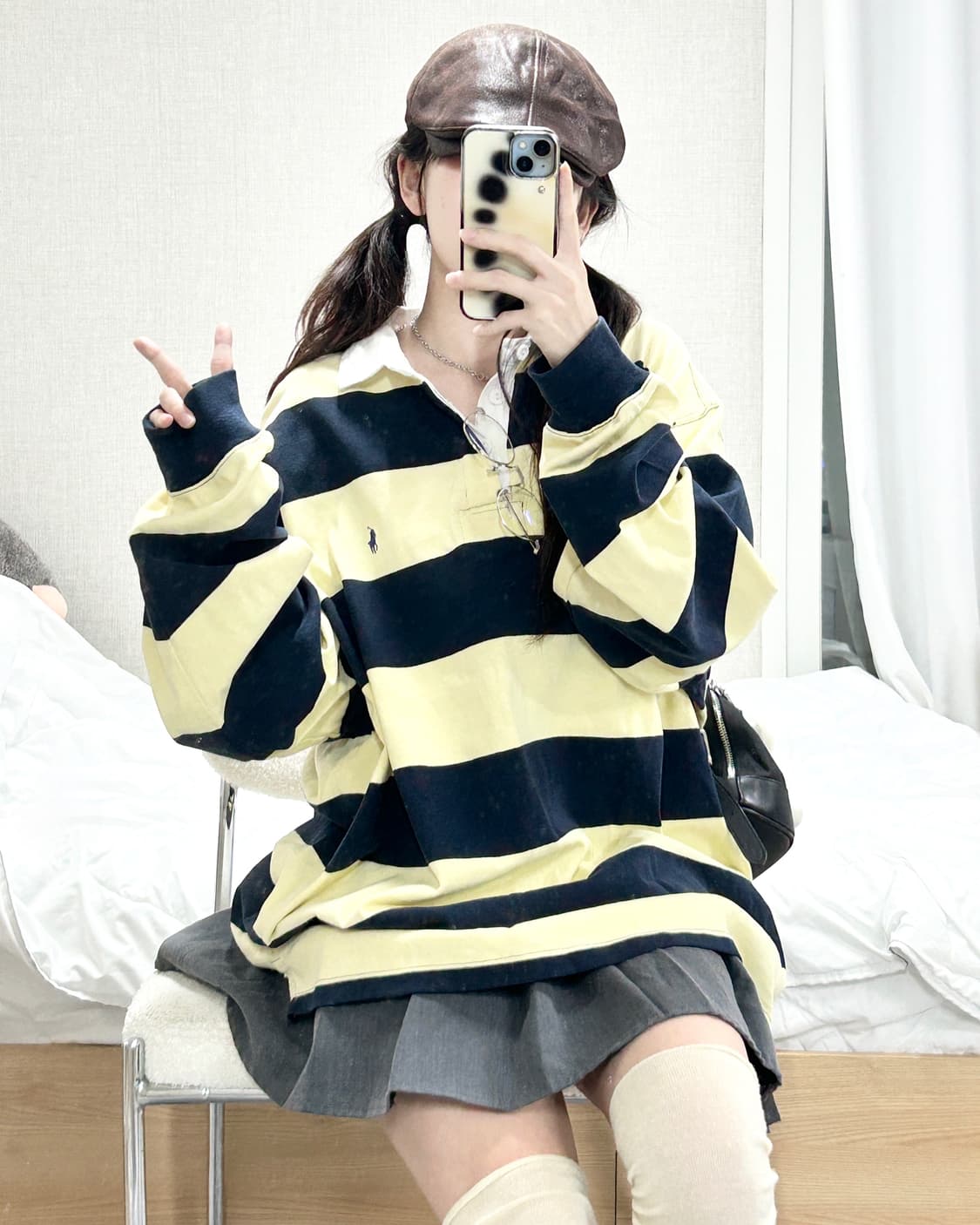 폴로 네이비포니 단가라 럭비티 상품이미지1