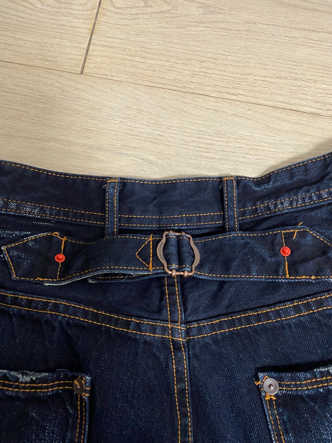 (32)Lee Cooper 빈티지 워싱 신치백 셀비지 데님 팬츠 상품이미지7