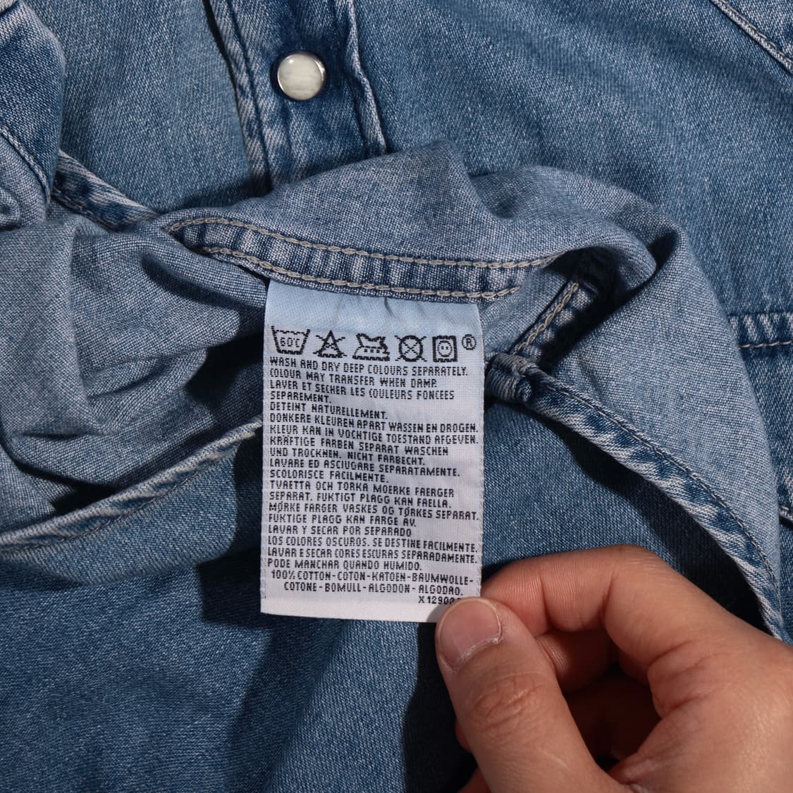 90s 리바이스 웨스턴 데님셔츠 상품이미지5