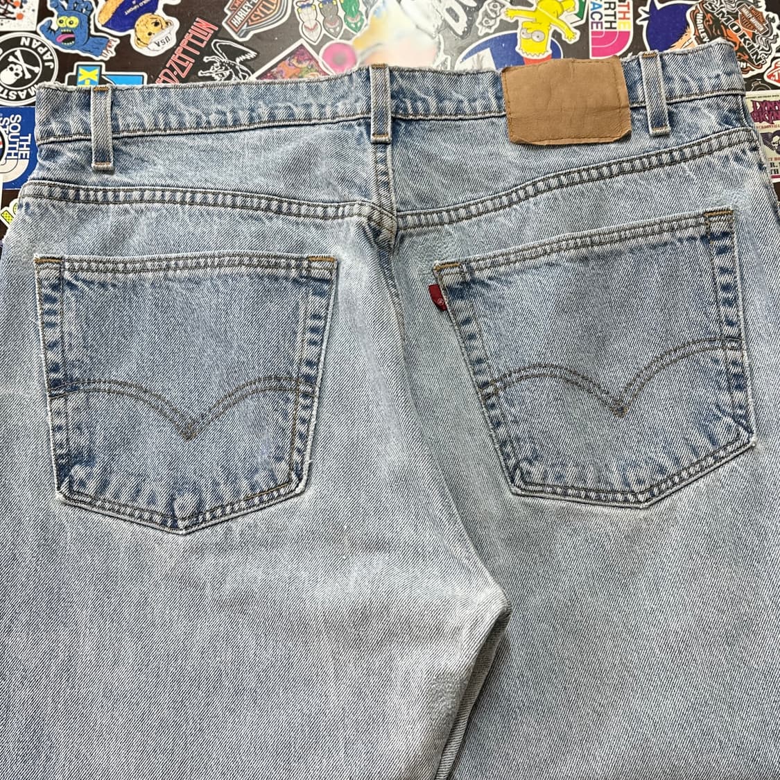 9~00s USA 리바이스 505 블루 진 데님 팬츠 37 상품이미지3