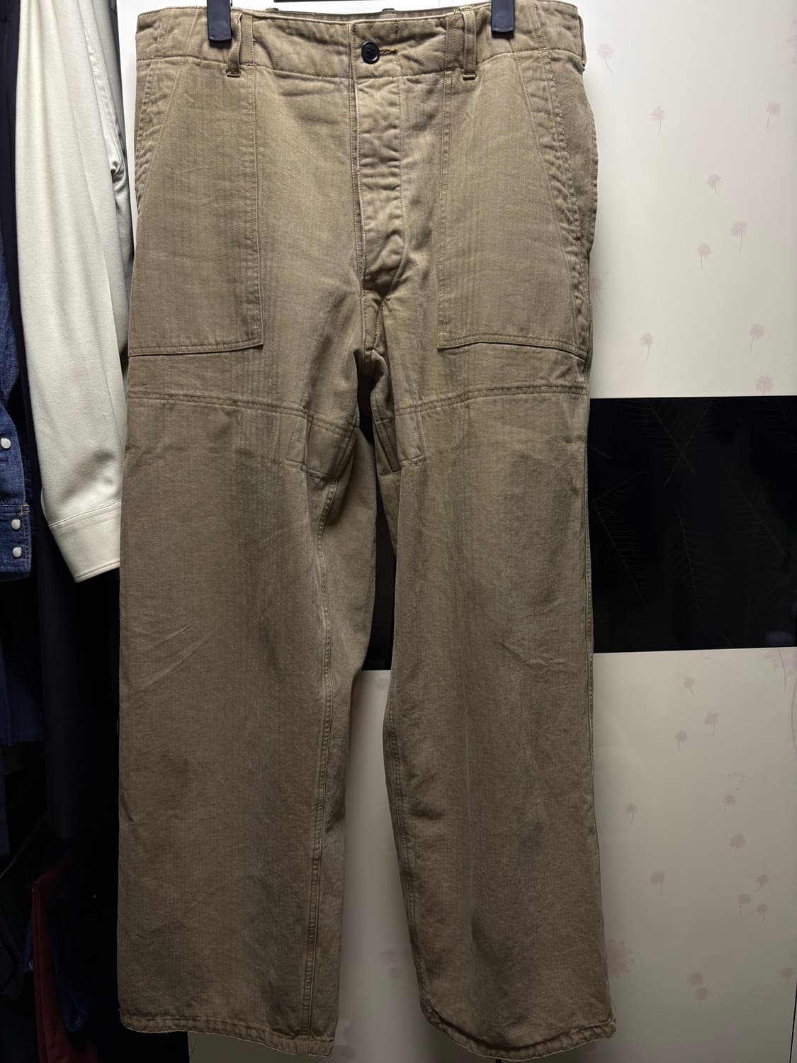 [44] 오베르쥬 어드레서 별주 베이커 팬츠 빈티지 카키 상품이미지7