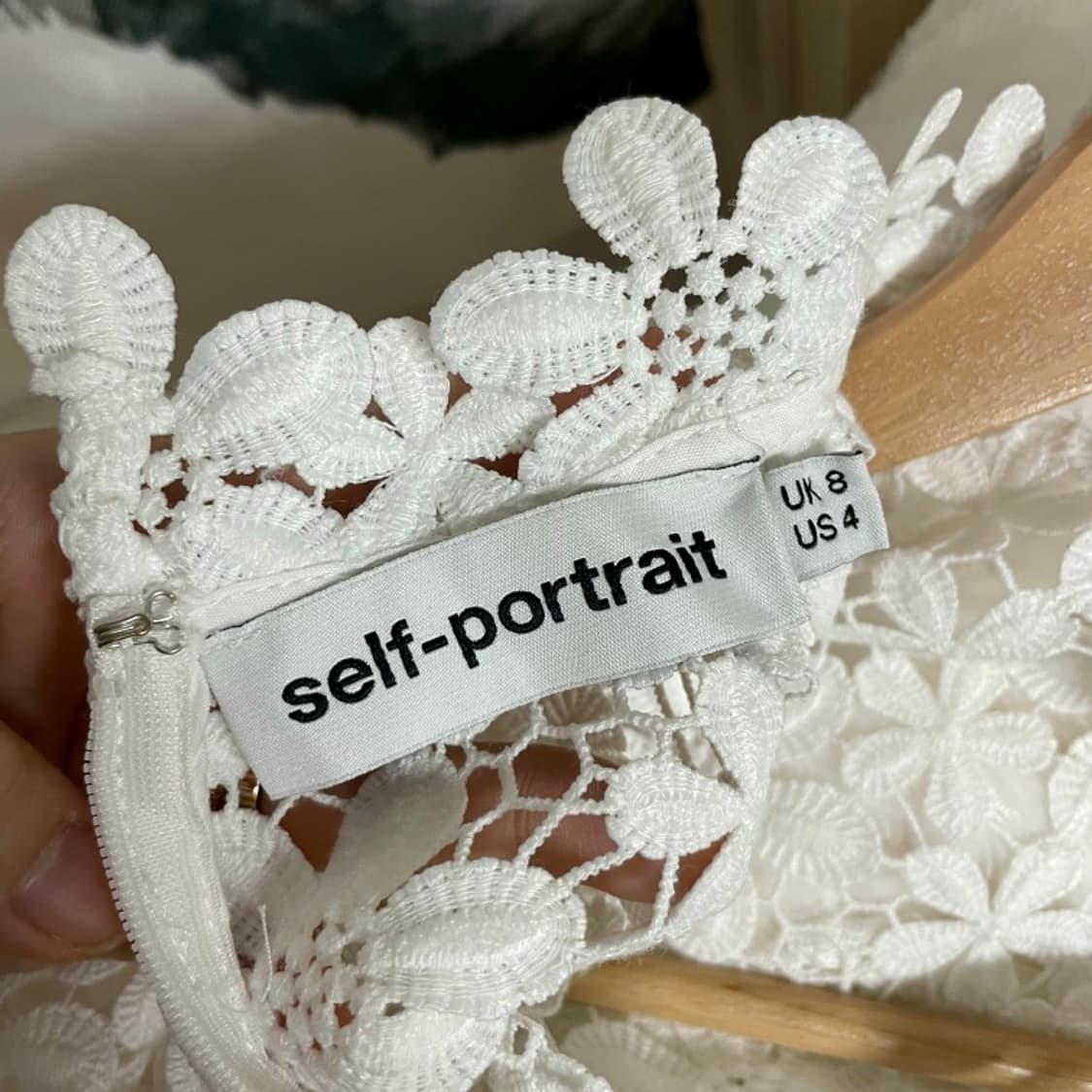 셀프포트레이트 레이스자수 블라우스 (55) 1회착/상태완벽 상품이미지8