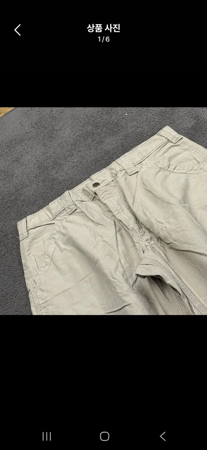 [정품] 칼하트 베이지색 면바지 c1 상품이미지1