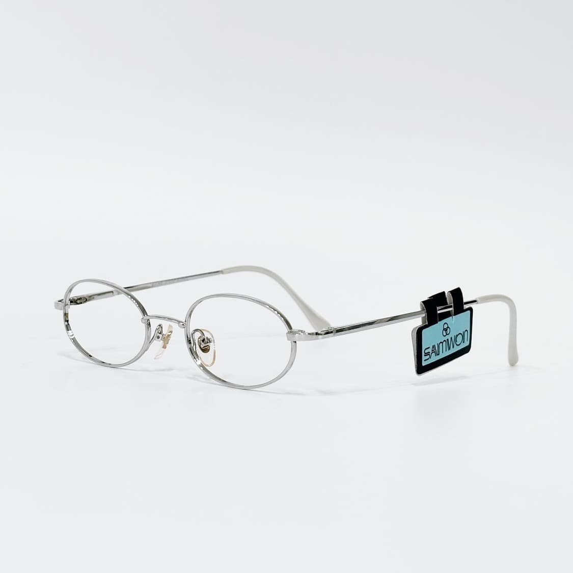 키지클럽 SAMWON 실버 오벌 데드스탁 빈티지안경 상품이미지2
