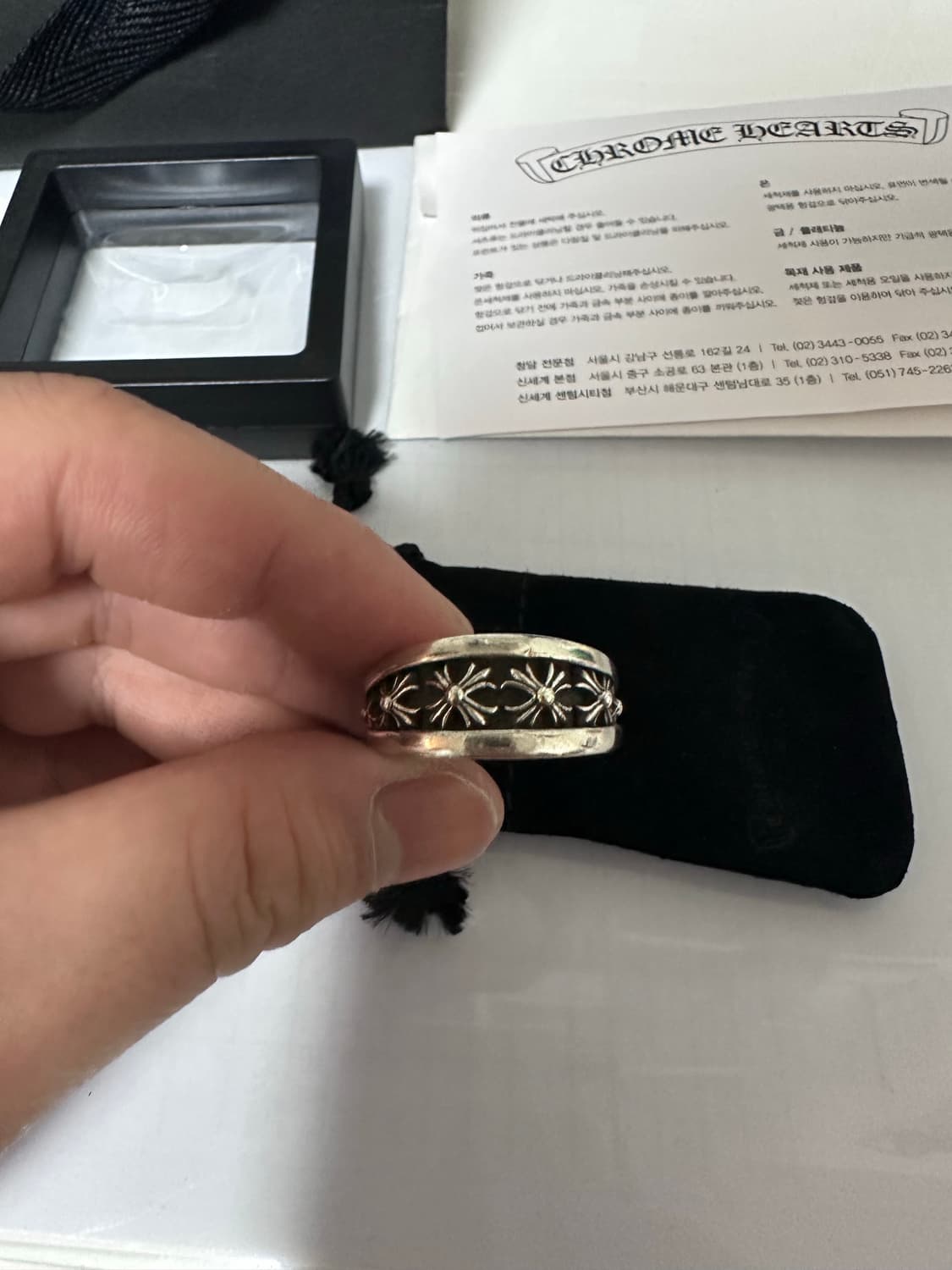크롬하츠 v 밴드링 kr 19.5 사이즈  상품이미지4