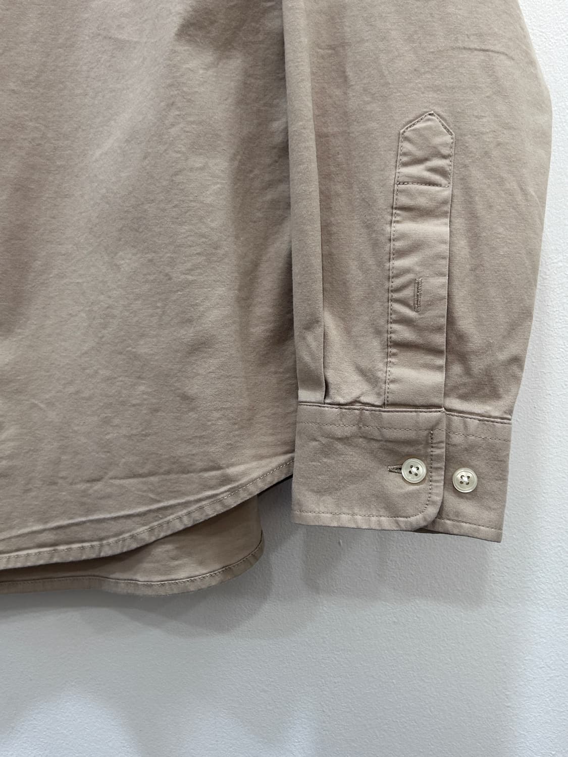 라코스테 레귤러핏 옥스포드 셔츠 베이지 100 상품이미지3